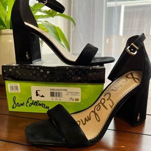 Sam Edelman Daniella Black Suede Size 7